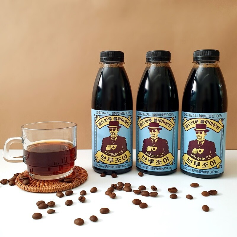 미라클5.5,[미라클5.5 ]브루조아 블루마운틴 콜드브루 더치커피 원액500ml×3병