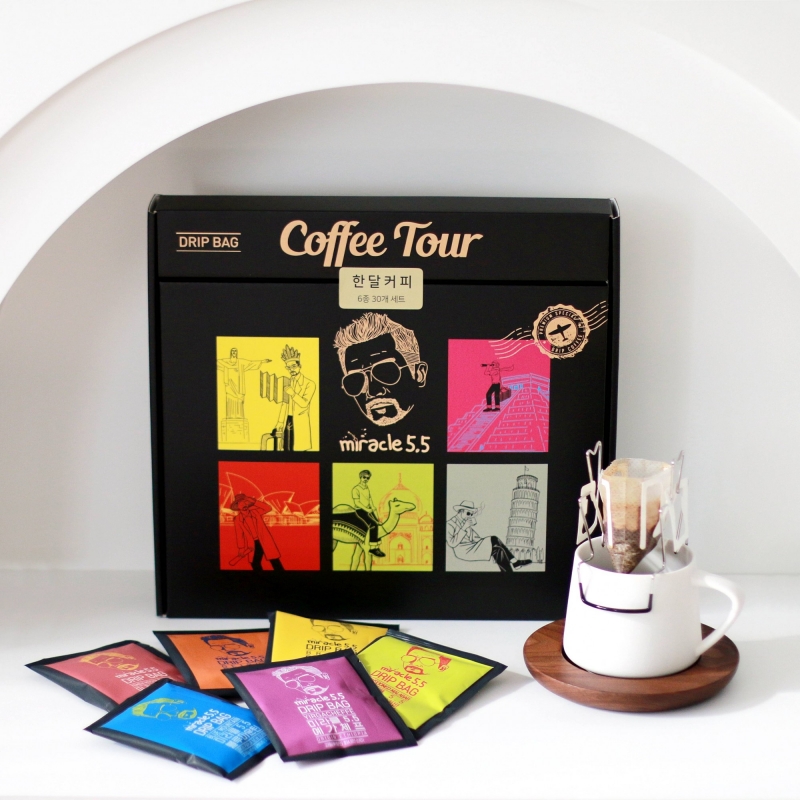 미라클5.5,[미라클5.5 ]한달커피 6종 드립백커피 선물세트(30개입)