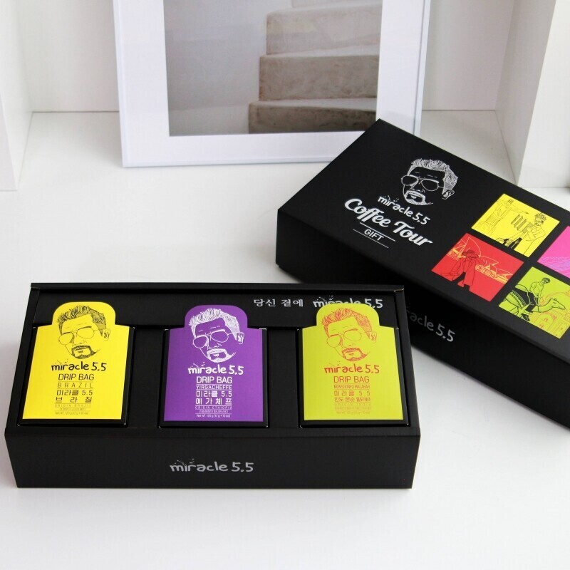 미라클5.5,[미라클5.5 ]대륙별 드립백커피 선물세트 (108g 3box)
